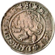 1 Gross - George of Poděbrady, Bohemia, 1458-1471 reverse image
