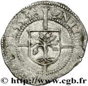 ½ carolus - Nicolas de Gilley, Switzerland, 1553-1557 reverse image