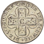 1 Batzen, Switzerland, 1826 reverse image