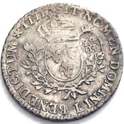 40 Batzens Counterstamped, Switzerland, 1770-1774 reverse image
