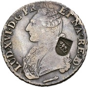 40 Batzens counterstamped French écu of Louis XVI obverse image