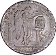 40 Batzens Counterstamped reverse image