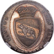 4 Francs "Concordiataler" Pattern strike obverse image