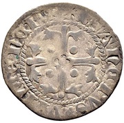 Plappart Small eagle, pellets inside cross, Switzerland, 1410-1492 reverse image