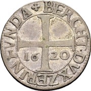 12 Kreutzers, Switzerland, 1620 reverse image
