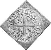 Dicken Klippe; 1½ dicken weight, Switzerland, 1620 reverse image