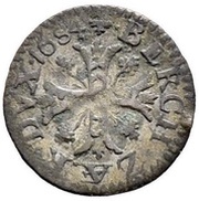 ½ Kreutzer, Switzerland, 1684 reverse image