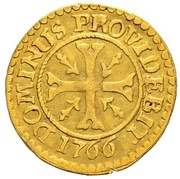 ½ Kreutzer, Switzerland, 1766-1778 reverse image