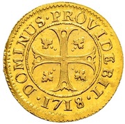 Kreutzer, Switzerland, 1717 reverse image
