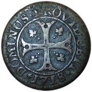 Kreutzer, Switzerland, 1718 reverse image