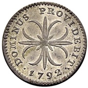 Kreutzer, Switzerland, 1792 reverse image