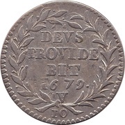 10 Kreutzers, Switzerland, 1679 reverse image