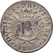 20 Kreutzers, Switzerland, 1716-1717 reverse image