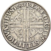 ½ Thaler, Switzerland, 1680 reverse image