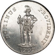 ½ Thaler, Switzerland, 1796-1797 reverse image