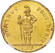 ½ Thaler, Switzerland, 1797 reverse image