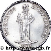 Thaler two feathers, Switzerland, 1795-1797 reverse image
