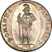 Thaler, Switzerland, 1798 reverse image