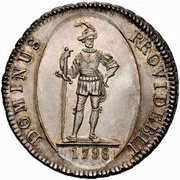 Thaler, Switzerland, 1798 reverse image