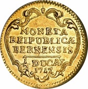 ½ Ducat, Switzerland, 1717 reverse image