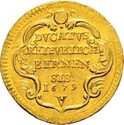 Ducat, Switzerland, 1679 reverse image