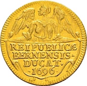 Ducat, Switzerland, 1696 reverse image