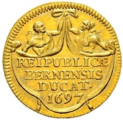 Ducat, Switzerland, 1697 reverse image