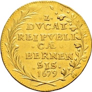 2 Ducats, Switzerland, 1679 reverse image