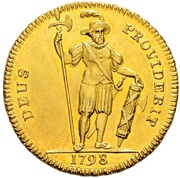 2 Duplones, Switzerland, 1798 reverse image