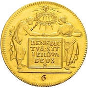 6 Ducats, Switzerland, 1710 reverse image