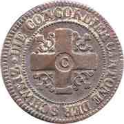 5 Rappen, Switzerland, 1827-1828 reverse image