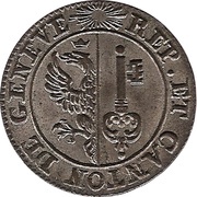 6 Deniers obverse image