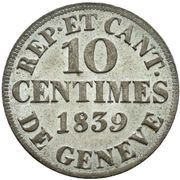 10 Centimes reverse image