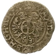 1 Kreuzer - Maximilian II Budweis, Bohemia, 1570-1575 reverse image