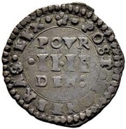4 Deniers, Switzerland, 1617 reverse image