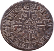 6 Deniers / 2 Quarts, Switzerland, 1702-1715 reverse image