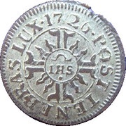 6 Deniers / 2 Quarts, Switzerland, 1720-1730 reverse image