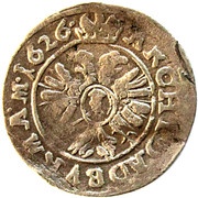 1 Kreuzer - Ferdinand II Brünn, Bohemia, 1624-1626 reverse image