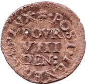 8 Deniers, Switzerland, 1617-1620 reverse image