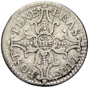9 Deniers / 3 Quarts, Switzerland, 1715 reverse image
