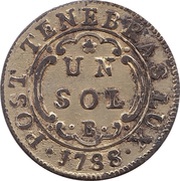 1 Sol, Switzerland, 1785-1788 reverse image