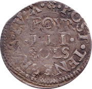3 Sols, Switzerland, 1607 reverse image