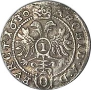1 Kreuzer - Ferdinand II Olmutz, Bohemia, 1625-1636 reverse image