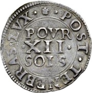 12 Sols, Switzerland, 1602-1603 reverse image
