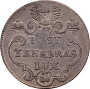 21 Sols, Switzerland, 1711 reverse image
