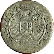1 Kreuzer - Leopold I Kuttenberg, Bohemia, 1658-1675 reverse image
