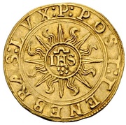 Écu Pistolet 16 Rays, Switzerland, 1562-1570 reverse image
