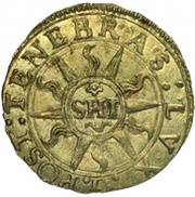 Écu Pistolet 12 Rays, Switzerland, 1570-1571 reverse image