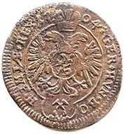 1 Kreuzer - Leopold I Kuttenberg, Bohemia, 1680-1707 reverse image