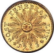 Pistole, Switzerland, 1753-1754 reverse image